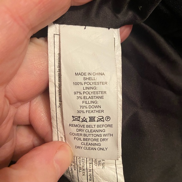 Kate Spade ♠️ Black Down Filled Puffer Bow Coat - Picture 9 of 9